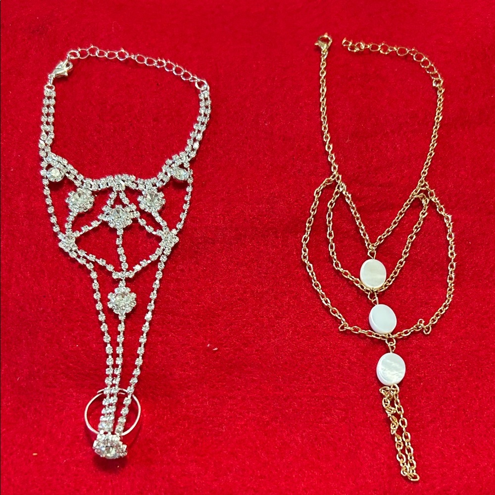 Elegant Gold and Silver Women's Wristband Set